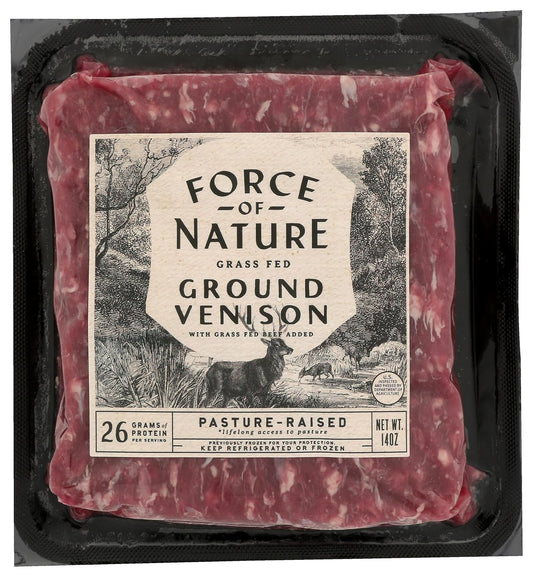 Force of Nature Ancestral Blend Ground Venison, 14 oz