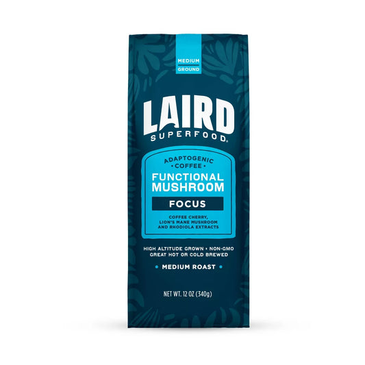 Laird Superfood Focus Medium Roast Ground Coffee, 12 oz