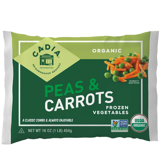Cadia Everyday Organic Frozen Peas & Carrots, 16 oz
