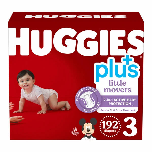Huggies Diapers Size 3, 204 Count