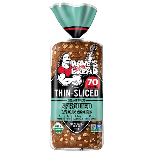 Dave's Killer Bread Organic Thin-Sliced Sprouted Whole Grain Bread, 20.5 oz