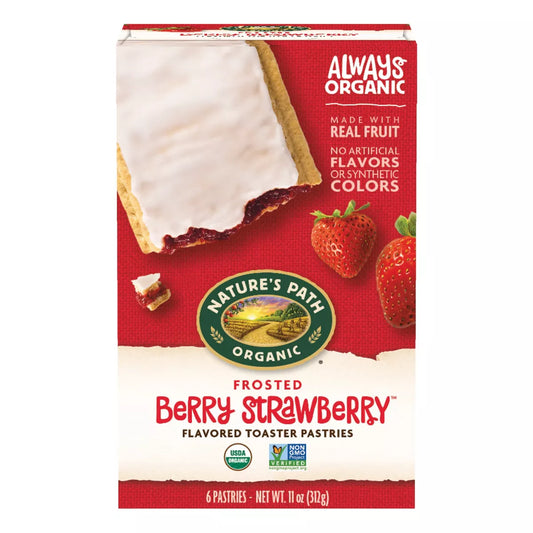 Nature's Path Organic Frosted 'Berry Strawberry' Toaster Pastries, 11 oz