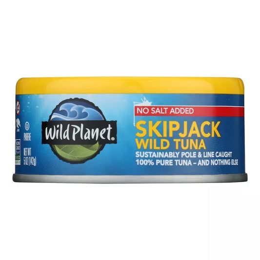 Wild Planet Skipjack Wild Tuna No Salt Added, 5 oz