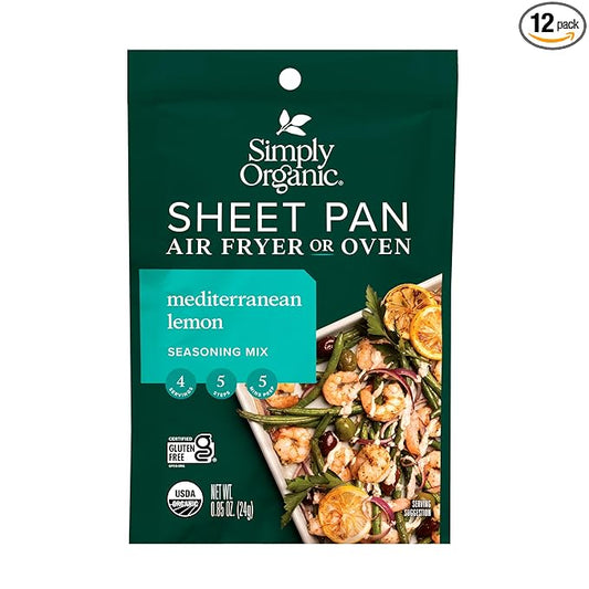 Simply Organic Mediterranean Lime Seasoning Mix, 0.85 oz