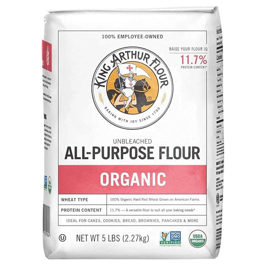 King Arthur Organic Artisan All Purpose Flour, 5 lb