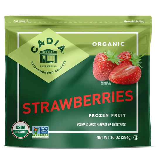 Cadia Everyday Organic Frozen Strawberries, 10 oz