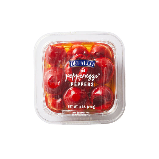 Delallo Red Pepperazzi Peppers, 8 oz