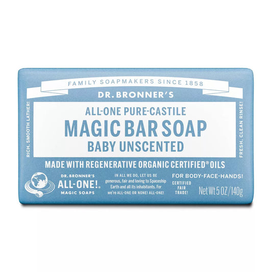 Dr. Bronner's Unscented Bar Soap, 5 oz