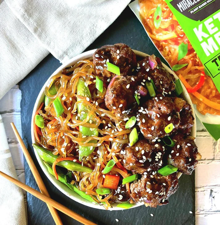 Miracle Noodle Teriyaki Keto Meal