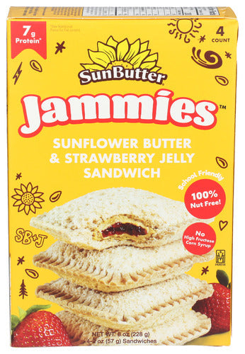 SunButter Natural Strawberry Jelly Sandwich Jammies, 8 oz