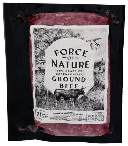 Force of Nature Grass-fed Ground Beef, 16 oz