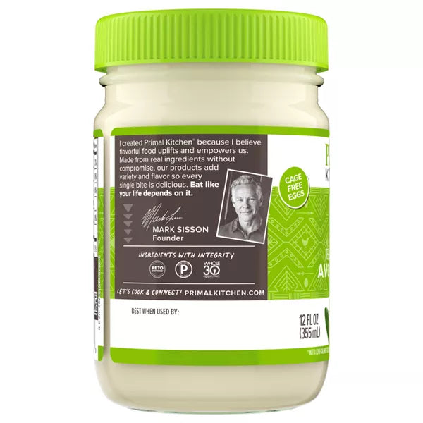 Primal Kitchen Mayo Made w/Avocado Oil, 12 oz