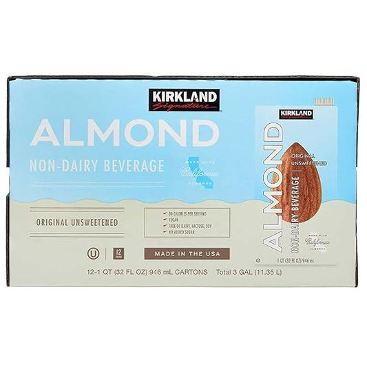 Kirkland Signature Almond Milk 12 ct, 1 qt