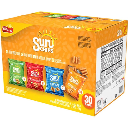 Sun Chips Whole Grain Variety Pack 30 ct, 1.5 oz
