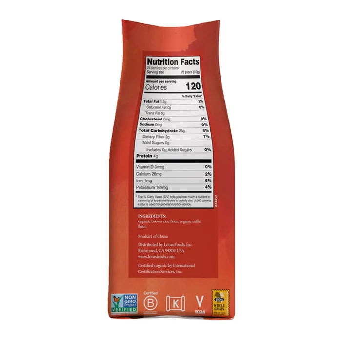 Lotus Foods, Organic Millet & Brown Rice Ramen, 2.5 oz, 12-Count