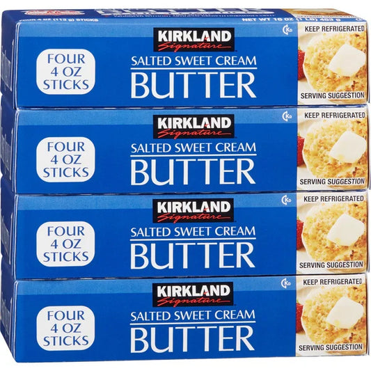 Kirkland Signature Salted Sweet Cream Butter, 16 oz , 4-count