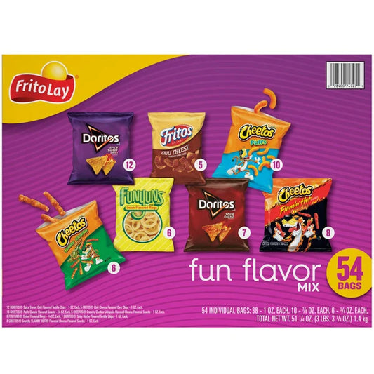 Frito Lay Fun Flavor Mix, 54 Count