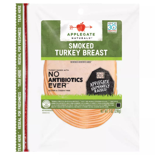 Applegate Organic Sliced Smoked Turkey Breast, 6 oz