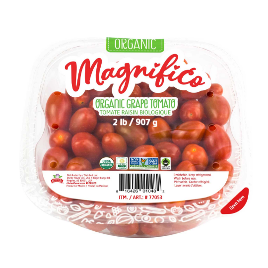 Organic Grape Tomatoes, 2 lbs