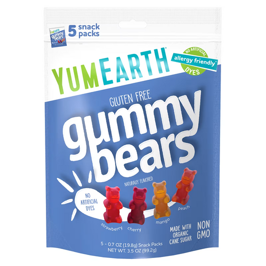 YumEarth Gummy Bears 5 ct, 3.5 oz