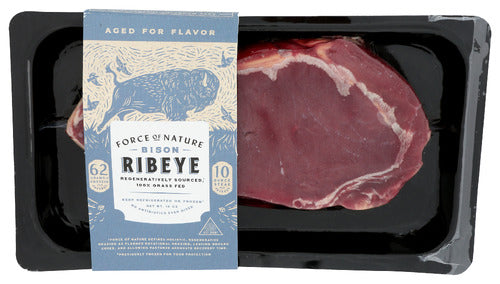Force of Nature Bison Grass-Fed Ribeye, 10 oz