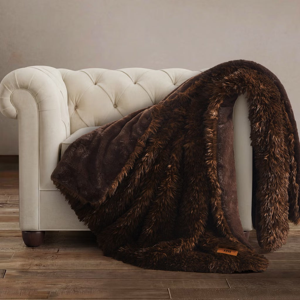 FRYE Arctic Luxe Faux Fur Throw