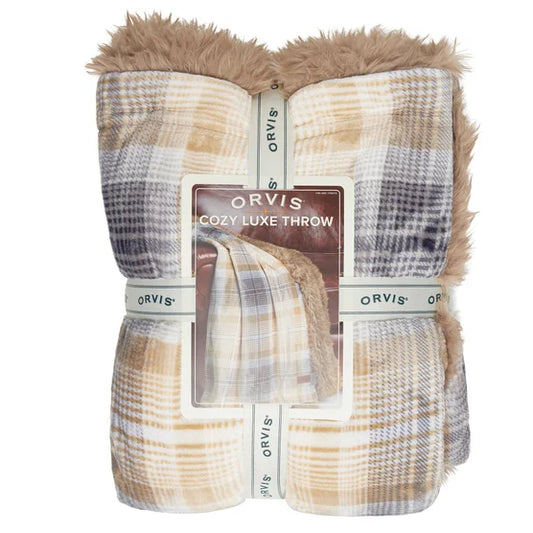 Orvis Cozy Luxe Throw, Brown