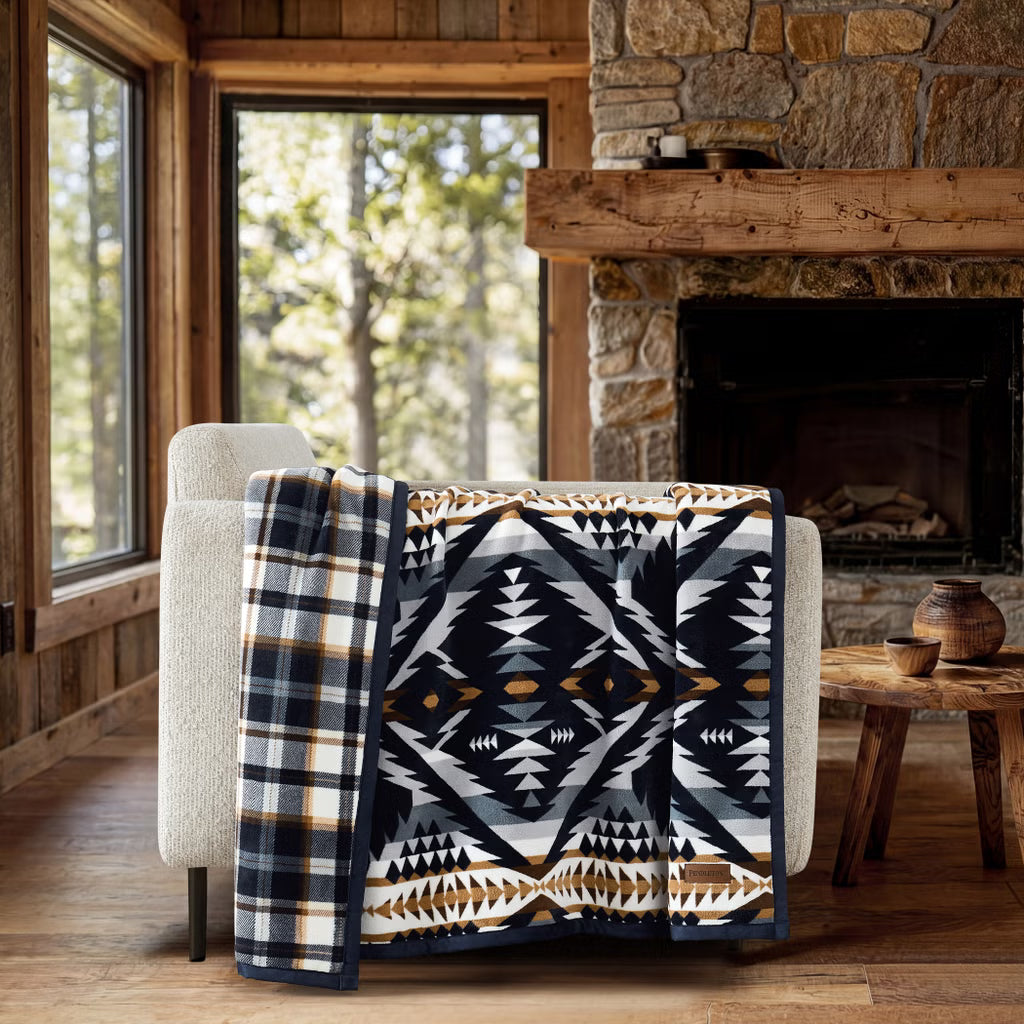 Pendleton Reversible Plush Throw (multiple colors)