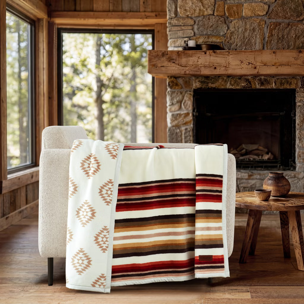 Pendleton Reversible Plush Throw (multiple colors)