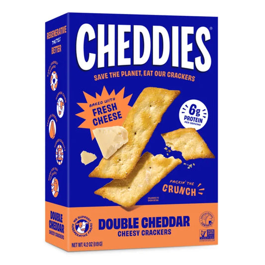 Cheddies Double Cheddar Cheesy Crackers, 4.2 oz