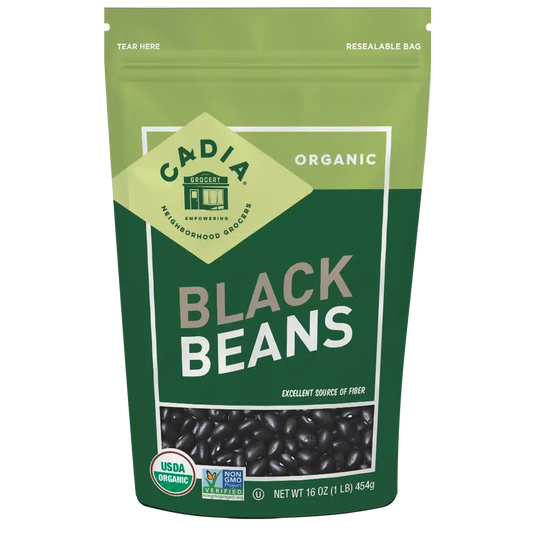 Cadia Organic Dry Black Beans, 16 oz