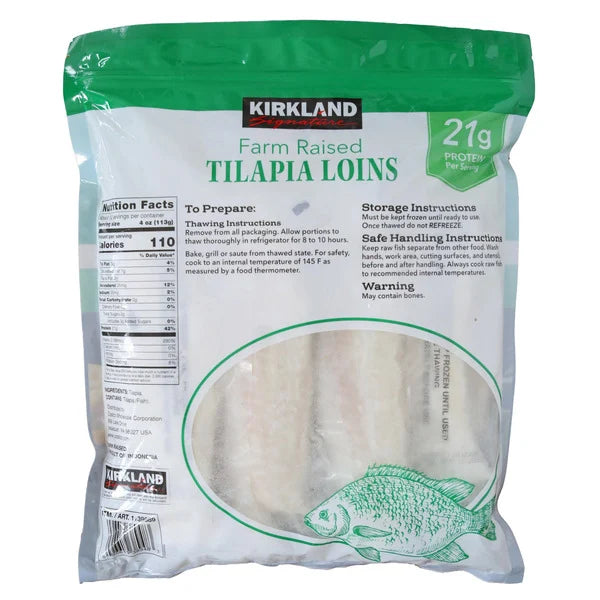 Kirkland Signature Tilapia Loins, 3 lbs