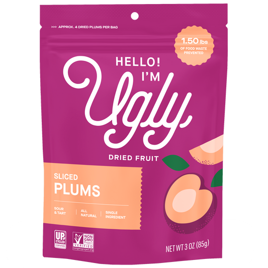 The Ugly Company -  3oz Dried & Sliced Plums