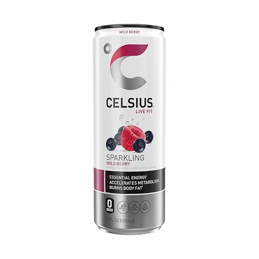 Celsius Sparkling Wild Berry, 12 oz