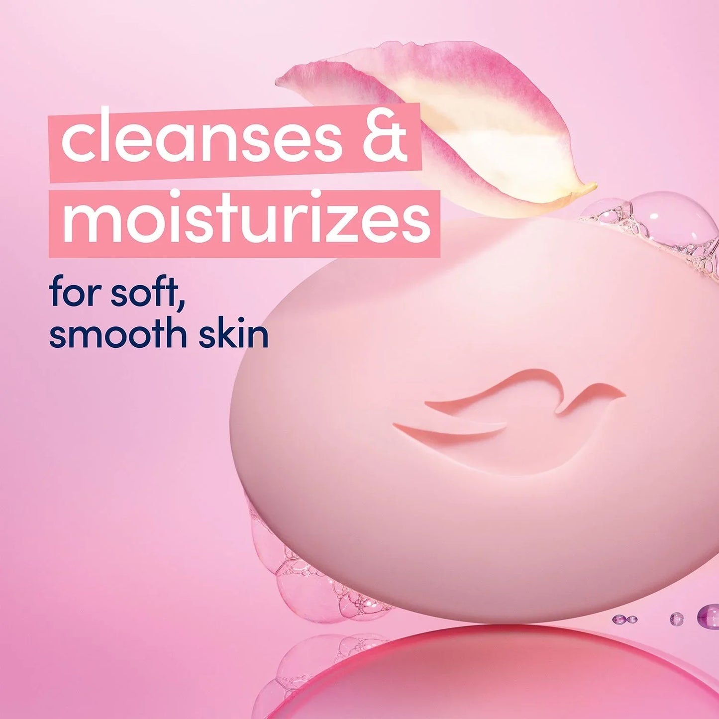 Dove Moisturizing Beauty Bar Soap Pink, 3.75 oz, 16 Count