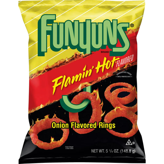 Funyuns Flamin' Hot Onion Flavored Rings, 5.25 oz
