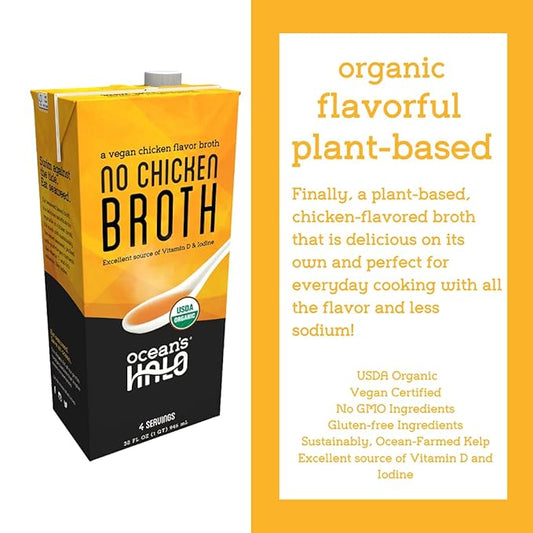 Ocean's Halo Broth No Chicken, 32 oz