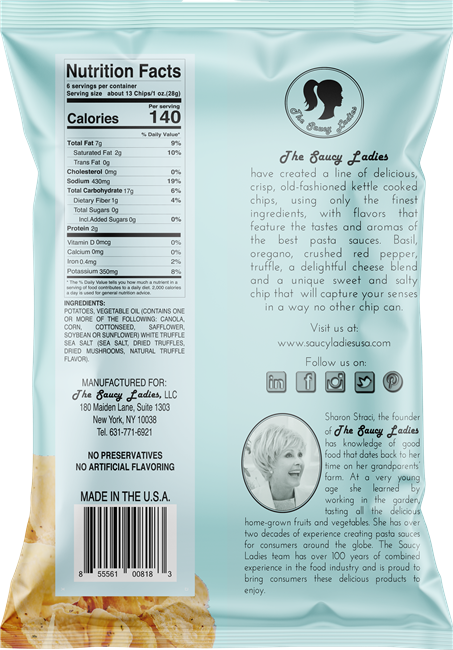 Saucy Ladies Truffle Kettle Chips - 6oz