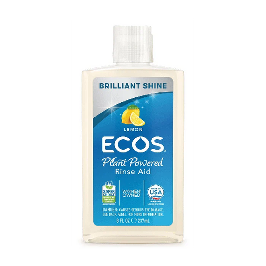 Ecos Dishwasher Rinse Aid Lemon Scent, 8 oz