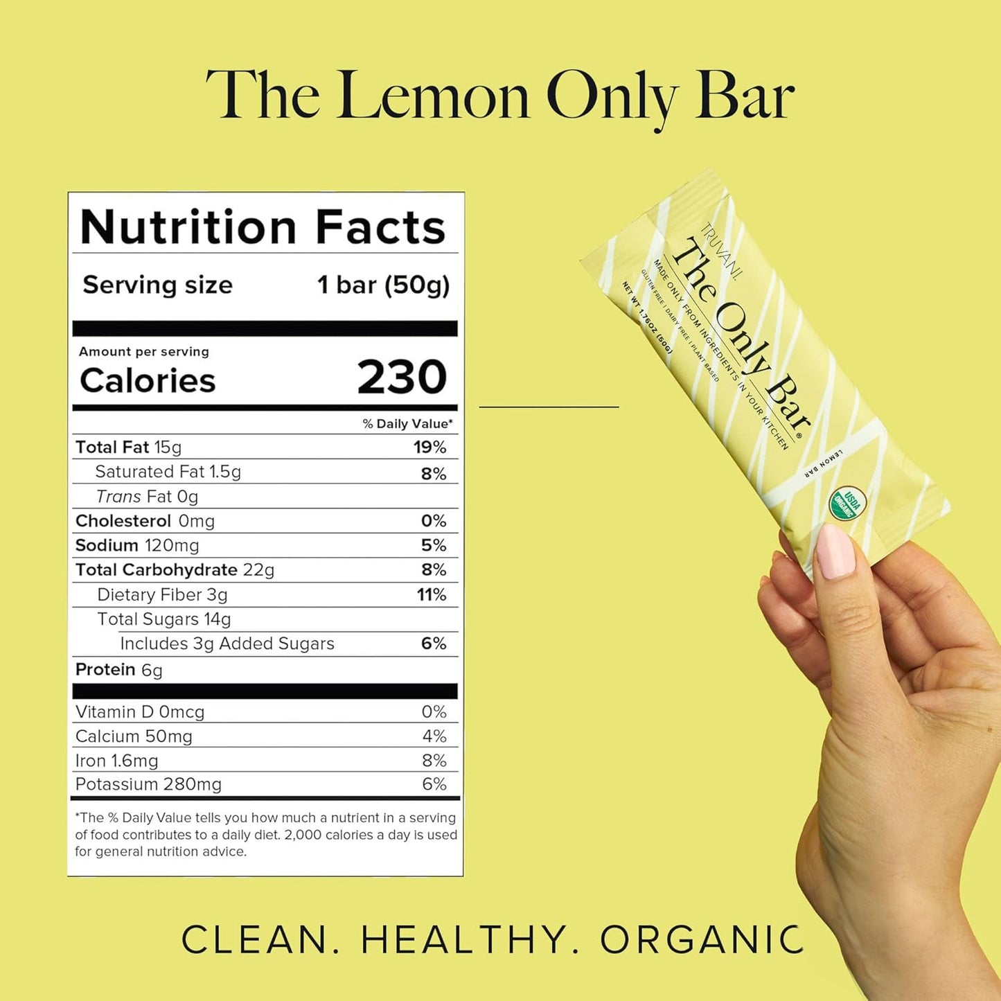 Truvani Lemon Bar, 4 Count