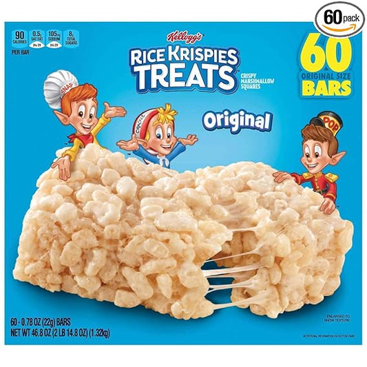 Kellogg's Rice Krispies Treats 60 ct, .78 oz