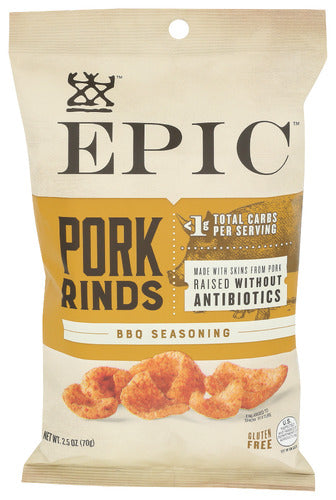 EPIC Texas BBQ Seasoned Pork Rinds, 2.5 oz