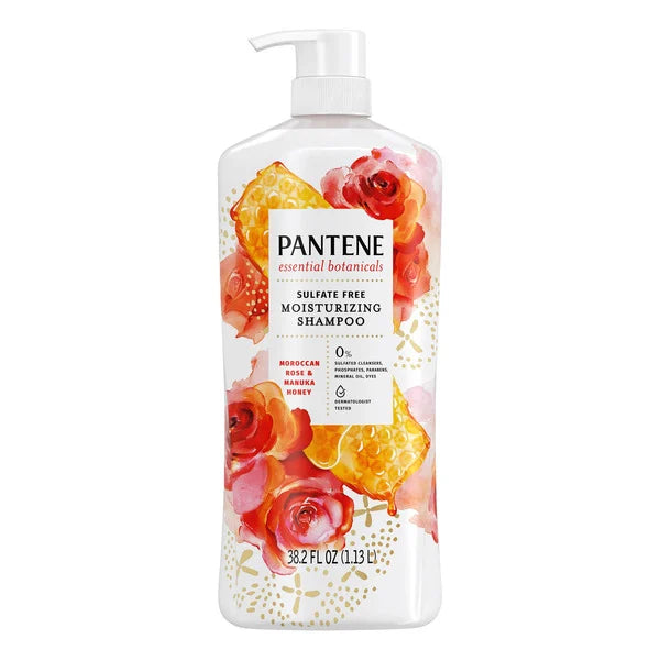Pantene Essential Botanicals Moroccan Rose & Manuka Honey Shampoo, 32.8 fl oz