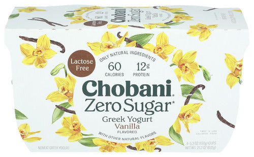 Chobani® Zero Sugar*  Yogurt Vanilla, 21.2 oz
