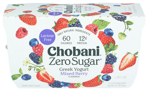 Chobani® Zero Sugar* Yogurt Mixed Berry, 21.2 oz