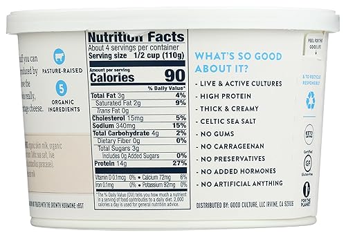 Good Culture Cottage Cheese Organic 2% Low-Fat Classic, 16 oz