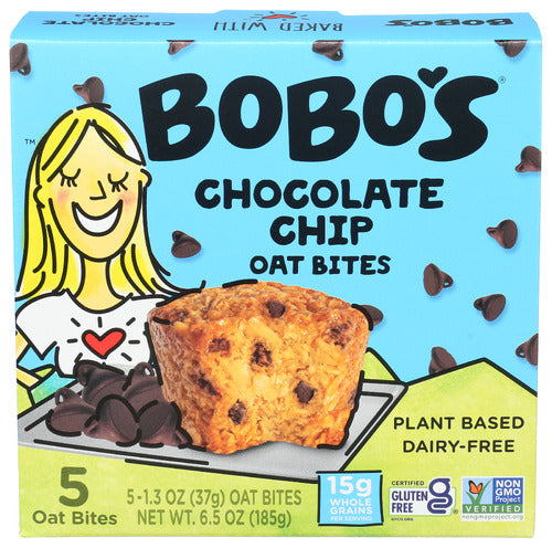 Bobo's Oat Bars Chocolate Chip Oat Bites 5ct - 6.5oz