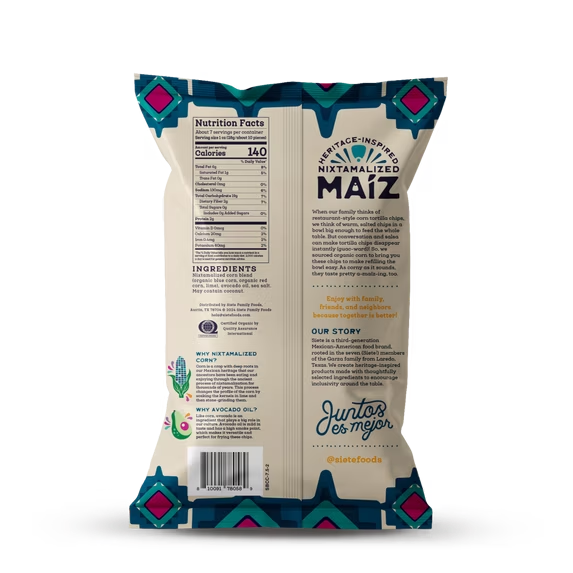 Siete Maíz Blue Corn Totopos, 18 oz