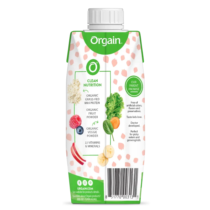 Orgain Organic Kids Strawberry Protein Shake