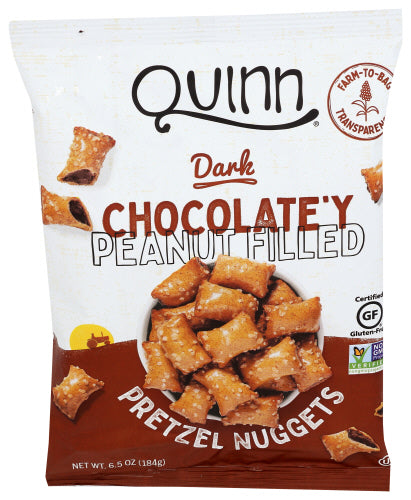 Quinn Dark Chocolate'y Peanut Filled Pretzel Nuggets 6.5oz